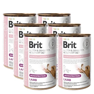Brit VD Dog Hypoallergenic Monoprotein Lamb Bárány 6x400g